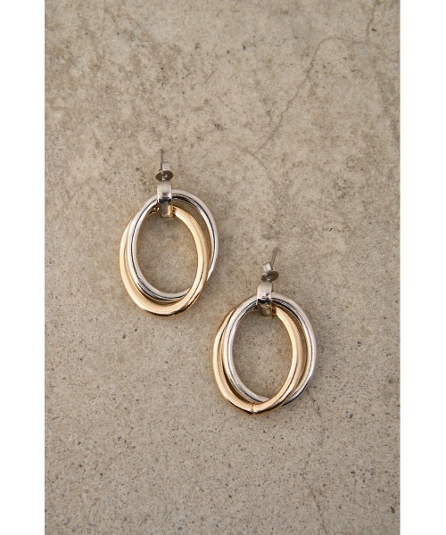 AZUL by moussy(アズールバイマウジー)の「MULTICOLOURED METAL EARRINGS/マルチカラーメタルピアス(ピアス(両耳用)・レディース・マルチ・FREE)」の4枚目の写真