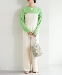 ニットベアワイドパンツ