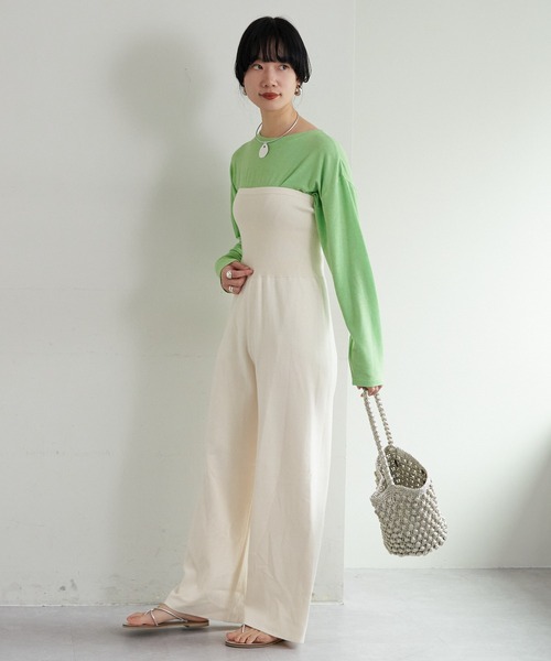 SHENERY（シーナリー）の「ニットベアワイドパンツ（その他パンツ・レディース・アイボリー/ブラック・38/36）」の20枚目の写真