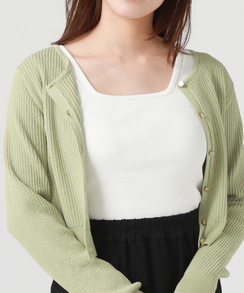 archives（アルシーヴ）の「スクエアタンク／（タンクトップ・レディース・オフホワイト/オレンジ/ブラック/ブルー/グリーン/ブラウン・MEDIUM）」の7枚目の写真