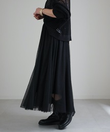 ap retro | チュールパネルロングスカート(スカート)