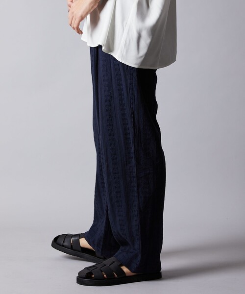 FREAK'S STORE（フリークスストア）の「【限定展開】Relax Fit リラックスフィット 総柄 ジャガード イージーパンツ/ワイドパンツ（その他パンツ・メンズ・ブラック/ネイビー/ブラウン/オリーブ・SMALL/MEDIUM/LARGE）」の11枚目の写真