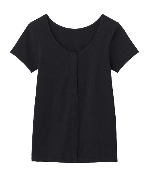 GUNZE（グンゼ）の「SELFEAR/セルフェア 着脱しやすい 前開きインナー 2分袖クリップインナー（インナーウェア/肌着・レディース・スモークピンク/杢グレー/ブラック・X-LARGE/LARGE/MEDIUM）」の16枚目の写真