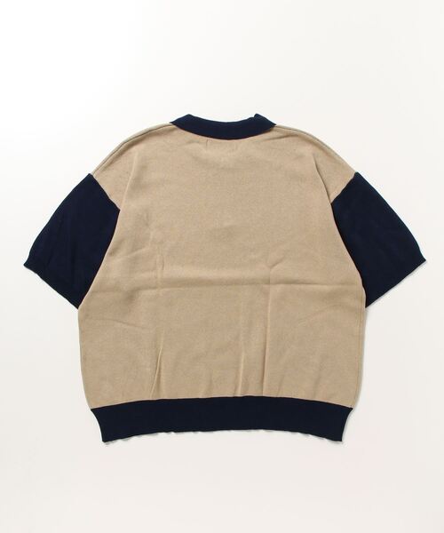 AVIREX(アヴィレックス)の「【直営店限定】HALF ZIP POLO SHIRT / ハーフジップ ポロシャツ / AVIREX / アヴィレックス(ポロシャツ・メンズ・ベージュ/グレー・L/M)」の3枚目の写真