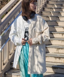 【etsinta/エシンタ】ビンテージライクデニムウエスタンシャツ