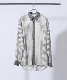 Adoon plain（アドーンプレーン）の「【Adoon plain】ロングスリーブメッシュシャツ（シャツ/ブラウス）」