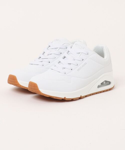 SKECHERS（スケッチャーズ）の「《SKECHERS》UNO - STAND ON AIR（スニーカー・レディース・グリーン/ピンク/ブラック/ホワイト/プラム/コーラル/ブラウン/ホワイト系/ブルー系その他・24.5cm/23.5cm/24.0cm/23.0cm/25.0cm/22.5cm）」の2枚目の写真