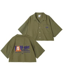X-girl | ANONYMITY OPEN COLLAR CROPPED SHIRT(シャツ/ブラウス)