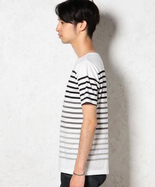 green label relaxing（グリーンレーベルリラクシング）の「【WEB限定】 ★★PANEL BORDER BOAT SS Tシャツ（Tシャツ/カットソー・メンズ・ブラック/ネイビー/グレー・LARGE/SMALL/MEDIUM/X-LARGE）」の15枚目の写真