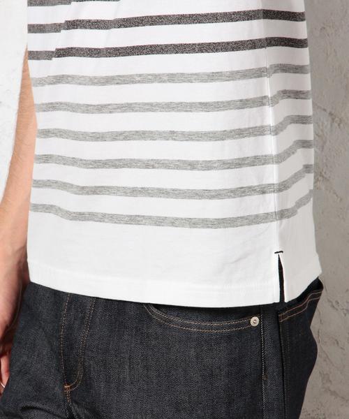 green label relaxing（グリーンレーベルリラクシング）の「【WEB限定】 ★★PANEL BORDER BOAT SS Tシャツ（Tシャツ/カットソー・メンズ・ブラック/ネイビー/グレー・LARGE/SMALL/MEDIUM/X-LARGE）」の10枚目の写真