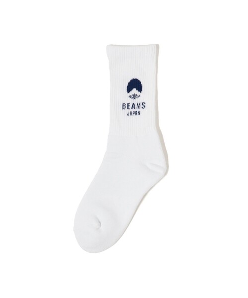 BEAMS JAPAN（ビームス　ジャパン）の「BEAMS JAPAN / 別注 通学快足 ソックス 2（ソックス/靴下・レディース・ホワイト系その他2/ホワイト/レッド/ネイビー・21㎝～23㎝/23㎝～25㎝/25㎝～27㎝）」の7枚目の写真