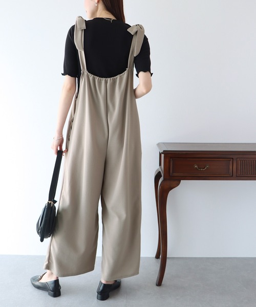 サロペット・オーバーオール・オールインワン ribbon shoulder combinaison サロペット・オーバーオール・オールインワン ribbon shoulder