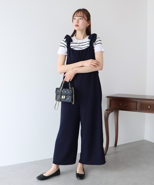 BLUEEAST（ブルーイースト）の「肩リボンオールインワン（サロペット