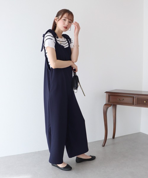BLUEEAST（ブルーイースト）の「肩リボンオールインワン（サロペット