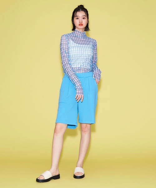 FOREVER 21（フォーエバー トゥエンティーワン）の「【POP】カラースウェットハーフパンツ（スウェットパンツ・レディース・パープル系その他/オレンジ/ブルー・FREE）」の8枚目の写真