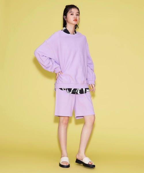 FOREVER 21（フォーエバー トゥエンティーワン）の「【POP】カラースウェットハーフパンツ（スウェットパンツ・レディース・パープル系その他/オレンジ/ブルー・FREE）」の11枚目の写真
