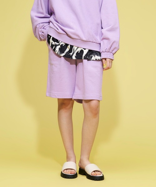 FOREVER 21（フォーエバー トゥエンティーワン）の「【POP】カラースウェットハーフパンツ（スウェットパンツ・レディース・パープル系その他/オレンジ/ブルー・FREE）」の19枚目の写真