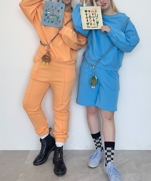 FOREVER 21（フォーエバー トゥエンティーワン）の「【POP】カラースウェットハーフパンツ（スウェットパンツ・レディース・パープル系その他/オレンジ/ブルー・FREE）」の22枚目の写真
