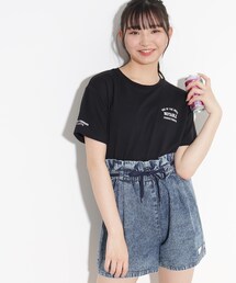 ◆【130cm/165サイズありcm/プチプラアイテム】ワンポイントカレッジTシャツ