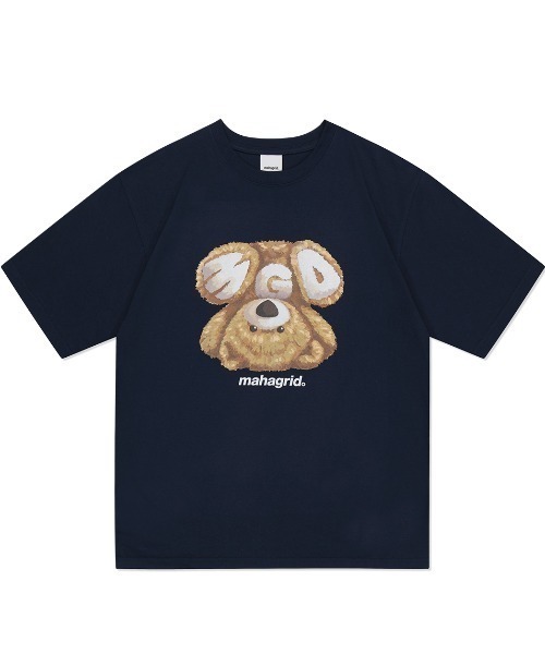 MAHAGRID（マハグリッド）の「『mahagrid/マハグリッド』MGD BEAR TEE/ベア 半袖 カットソー（Tシャツ/カットソー・レディース・ブラック/ホワイト/ネイビー・S/M/L/XL）」の3枚目の写真