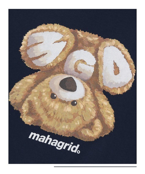MAHAGRID（マハグリッド）の「『mahagrid/マハグリッド』MGD BEAR TEE/ベア 半袖 カットソー（Tシャツ/カットソー・レディース・ブラック/ホワイト/ネイビー・S/M/L/XL）」の18枚目の写真