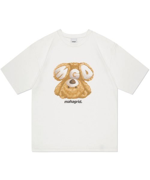 tシャツ 「mahagrid/マハグリッド」MGD BEAR TEE/ベア 半袖 カットソー レディース メンズ MAHAGRID tシャツ 「mahagrid/マハグリッド」MGD BEAR TEE/ベア