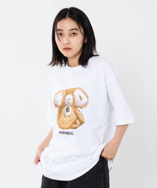 mahagrid/マハグリッド』MGD BEAR TEE/ベア 半袖 カットソー