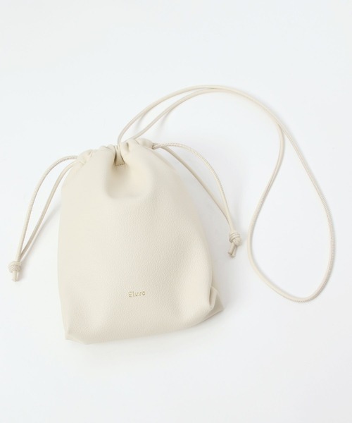 Elura（エルーラ）の「やわらか巾着ショルダー（ショルダーバッグ・レディース・ベージュ/オフホワイト/グリーン/ブラック・ONE SIZE）」の2枚目の写真