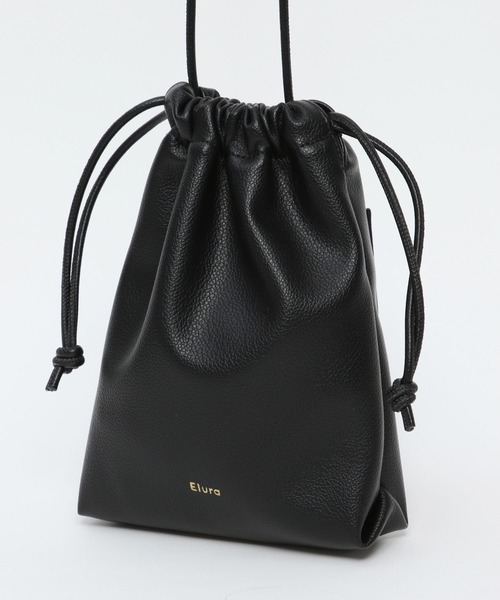 Elura（エルーラ）の「やわらか巾着ショルダー（ショルダーバッグ・レディース・ベージュ/オフホワイト/グリーン/ブラック・ONE SIZE）」の7枚目の写真