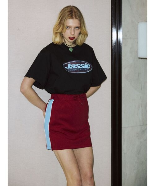 jouetie（ジュエティ）の「jassie BIG Tシャツ【コラボ】（Tシャツ/カットソー・レディース・ブラック/レッド/オフホワイト・MEDIUM）」の5枚目の写真
