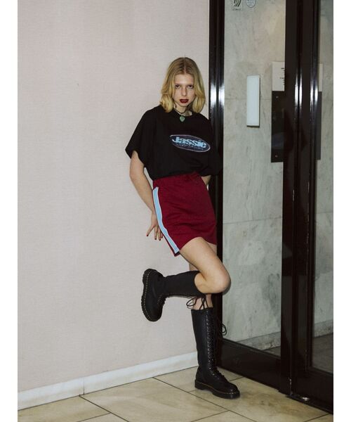 jouetie（ジュエティ）の「jassie BIG Tシャツ【コラボ】（Tシャツ/カットソー・レディース・ブラック/レッド/オフホワイト・MEDIUM）」の20枚目の写真
