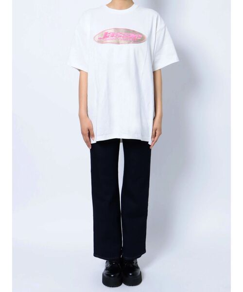 jouetie（ジュエティ）の「jassie BIG Tシャツ【コラボ】（Tシャツ/カットソー・レディース・ブラック/レッド/オフホワイト・MEDIUM）」の21枚目の写真