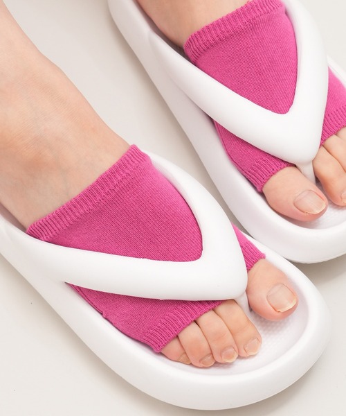 WEGO(ウィゴー)の「WEGO/カラーパーツソックス(ソックス/靴下・レディース・パープル/ブルー/ホワイト/ライトパープル/ブラック/ピンク/ライトピンク/オフホワイト・23-25cm)」の7枚目の写真