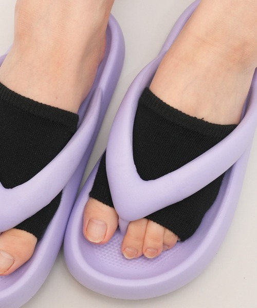 WEGO(ウィゴー)の「WEGO/カラーパーツソックス(ソックス/靴下・レディース・パープル/ブルー/ホワイト/ライトパープル/ブラック/ピンク/ライトピンク/オフホワイト・23-25cm)」の3枚目の写真