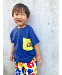 Moujonjon | 配色ポケット付き半袖Ｔシャツ(Tシャツ/カットソー)