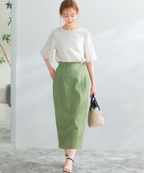 URBAN RESEARCH ROSSO(アーバンリサーチロッソ)の「フレアレーススリーブプルオーバー(Tシャツ/カットソー・レディース・ブルー系その他/ブラック/グレー系その他・FREE)」の9枚目の写真