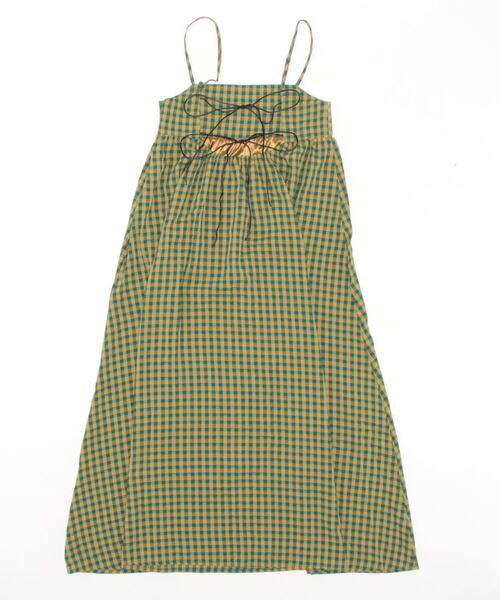 ＪＵＧＬＡＮＳ（ユグランス）の「☆ ギンガムチェックBACKデザインキャミワンピース　344045（ワンピース・レディース・ブラック/グリーン・FREE）」の20枚目の写真
