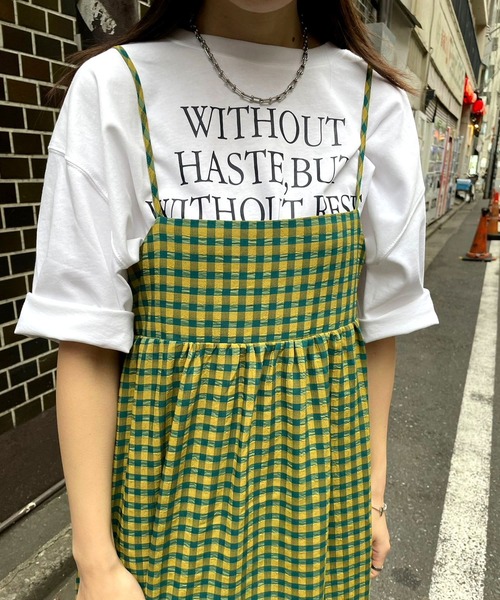 ＪＵＧＬＡＮＳ（ユグランス）の「☆ ギンガムチェックBACKデザインキャミワンピース　344045（ワンピース・レディース・ブラック/グリーン・FREE）」の17枚目の写真