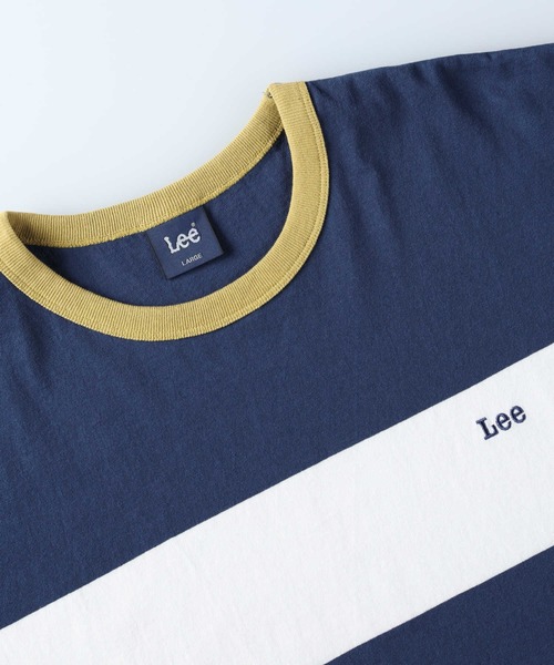 Lee(リー)の「【Lee】パネルボーダーT(Tシャツ/カットソー・メンズ・ネイビー・M/L/XL)」の4枚目の写真