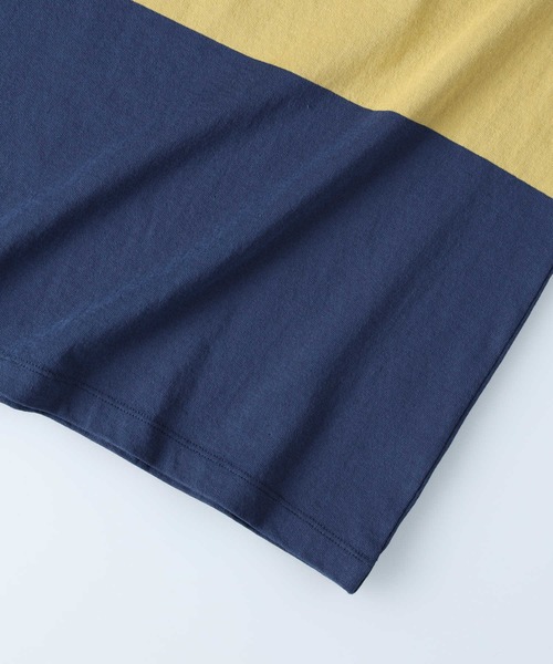 Lee(リー)の「【Lee】パネルボーダーT(Tシャツ/カットソー・メンズ・ネイビー・M/L/XL)」の6枚目の写真