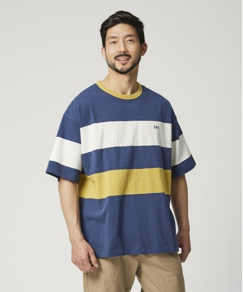 Lee(リー)の「【Lee】パネルボーダーT(Tシャツ/カットソー・メンズ・ネイビー・M/L/XL)」の10枚目の写真