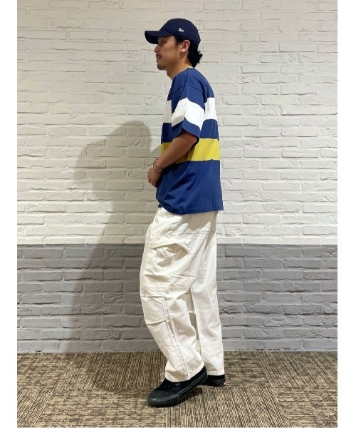 Lee(リー)の「【Lee】パネルボーダーT(Tシャツ/カットソー・メンズ・ネイビー・M/L/XL)」の18枚目の写真