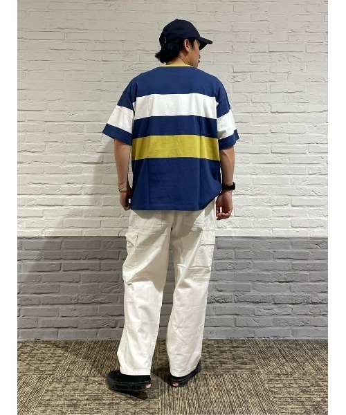 Lee(リー)の「【Lee】パネルボーダーT(Tシャツ/カットソー・メンズ・ネイビー・M/L/XL)」の17枚目の写真