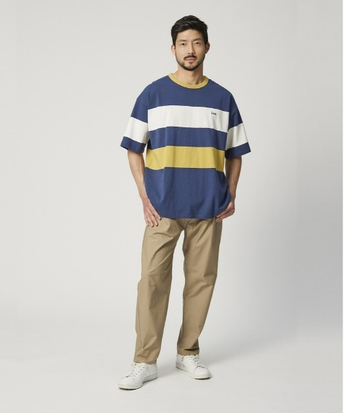 Lee(リー)の「【Lee】パネルボーダーT(Tシャツ/カットソー・メンズ・ネイビー・M/L/XL)」の11枚目の写真
