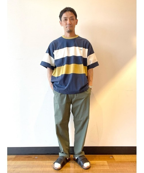 Lee(リー)の「【Lee】パネルボーダーT(Tシャツ/カットソー・メンズ・ネイビー・M/L/XL)」の16枚目の写真