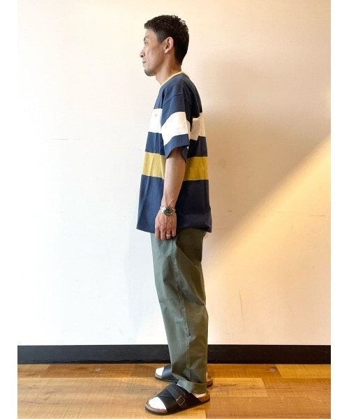 Lee(リー)の「【Lee】パネルボーダーT(Tシャツ/カットソー・メンズ・ネイビー・M/L/XL)」の15枚目の写真