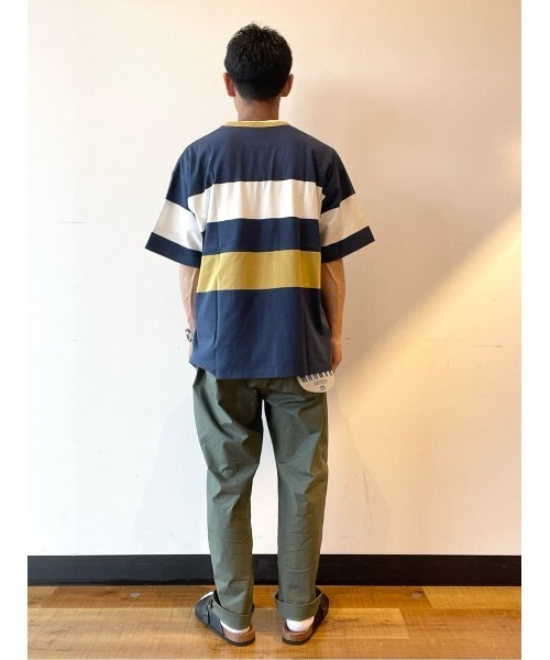 Lee(リー)の「【Lee】パネルボーダーT(Tシャツ/カットソー・メンズ・ネイビー・M/L/XL)」の14枚目の写真