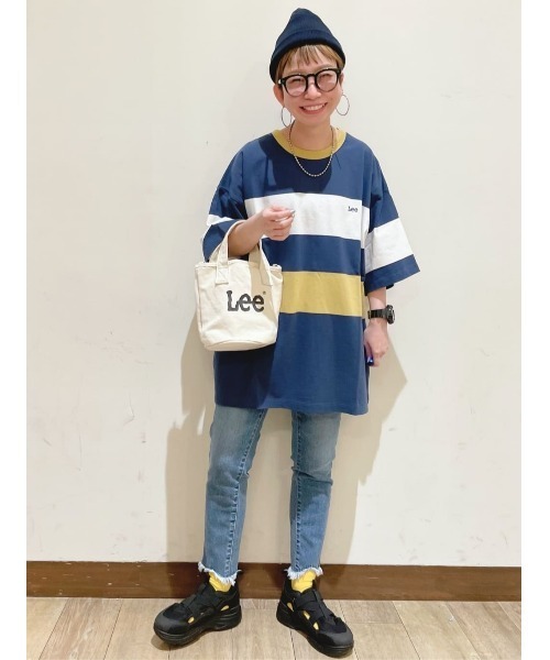 Lee(リー)の「【Lee】パネルボーダーT(Tシャツ/カットソー・メンズ・ネイビー・M/L/XL)」の13枚目の写真