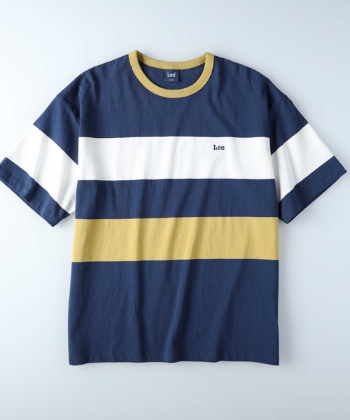 Lee(リー)の「【Lee】パネルボーダーT(Tシャツ/カットソー・メンズ・ネイビー・M/L/XL)」の8枚目の写真