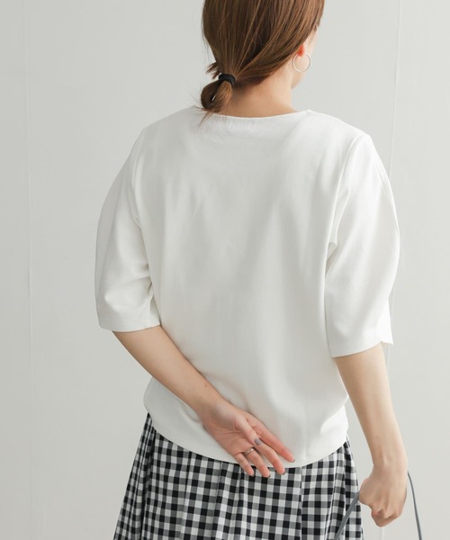 「URBAN RESEARCH DOORS」 半袖カットソー MEDIUM アイボリー レディース URBAN RESEARCH DOORS 「URBAN DOORS」 半袖カットソー MEDIUM